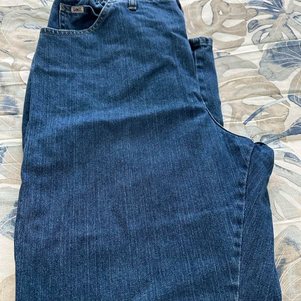 Lee Woman’s Side Elastic Blue Jeans